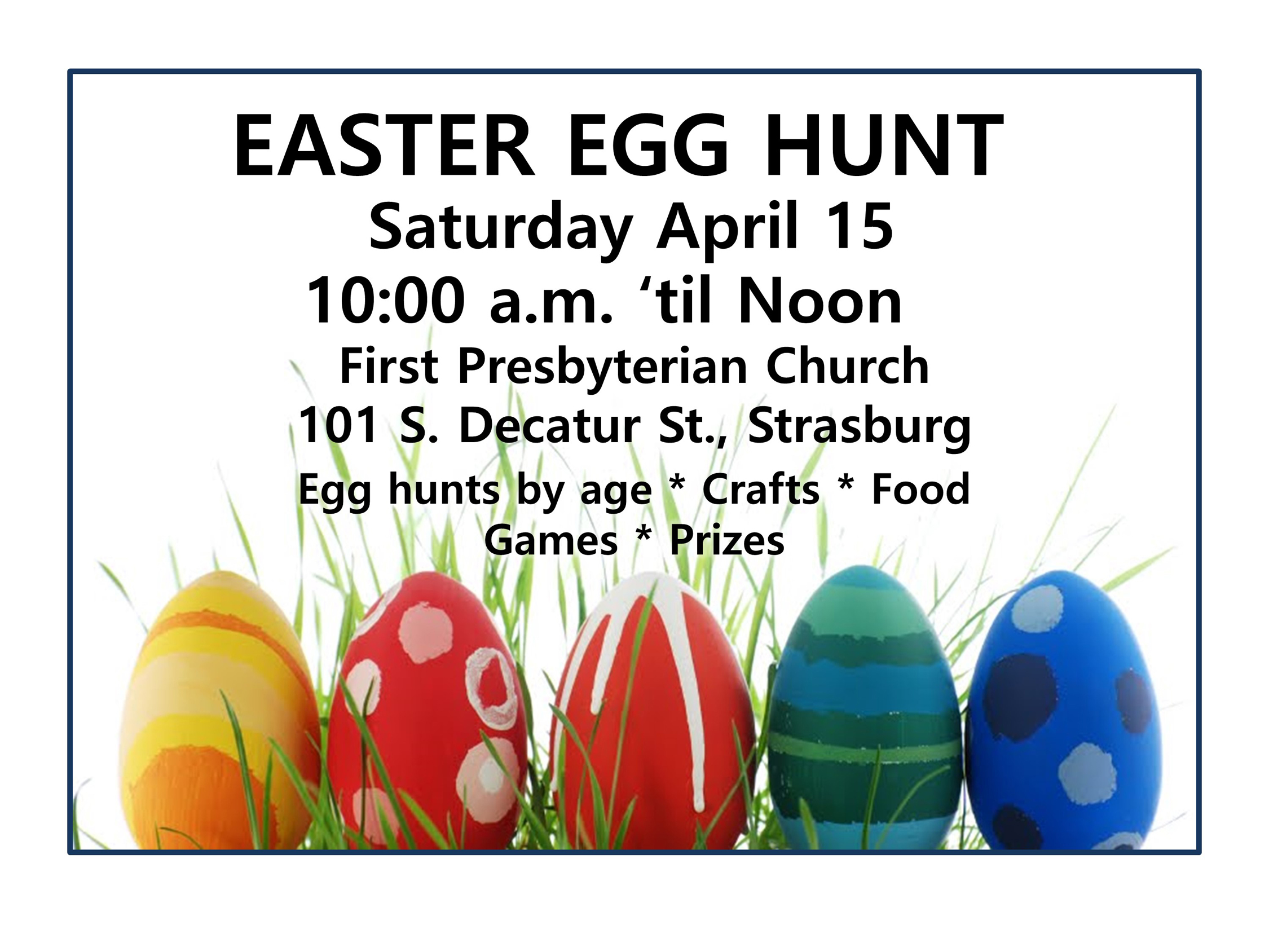 Easter Egg Hunt 2017 | First Presbyterian Church of Strasburg